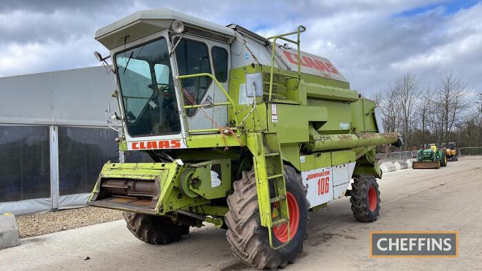 Claas 106 Dominator Combine Mercedes Engine c/w header & trolley Reg. No. A432 NEG