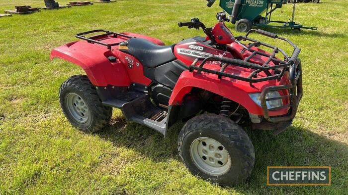 Massey Ferguson 700D 4wd automatic quad bike, fitted with towbar