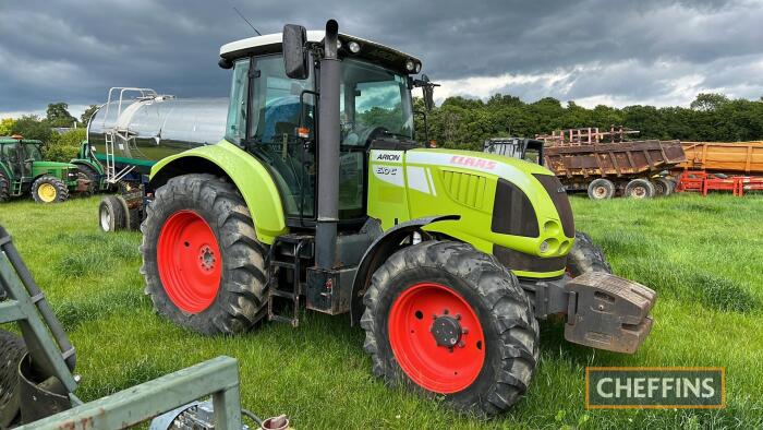 2010 CLAAS 610C Arion 40kph 4wd TRACTOR Fitted with linkage, drawbar, PUH, top link and 14no. 50kg front weights on 18.4R38 rear and 14.9R28 front wheels and tyres Reg. No. GN10 NUM Serial No. A2002137 Hours:4095. FDR: 01/08/2010 Note: gearbox issue