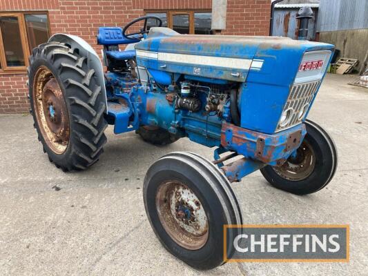 FORD 5000 2wd diesel TRACTOR Fitted with drawbar, linkage, PTO and power steering on 13.6/12-38 rear and 7.50-18 front wheels and tyres Reg. No. DPW 426K Serial No. B900566