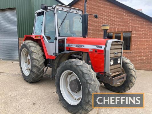 MASSEY FERGUSON 699 4wd diesel TRACTOR Serial No L246036Fitted with Synchro 12 and showing 6,163 hours