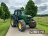 2001 JOHN DEERE 6910 PowrQuad 4wd 40kph TRACTOR Fitted with linkage, PUH, PTO and top link on 650/65R38 rear and 540/65R28 front wheels and tyres Hours 5807. Reg. No. Y173 UKL Serial No. 295241