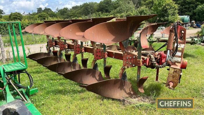 1997 Vogel & Noot mounted reversible 5furrow plough, cracked headstock Serial No. 036575