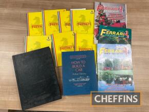 Ferrari, qty of Ferrari Owner's Club Journals, 1970s, together with magazines and Alvis Owner's Club magazine article reprints etc.