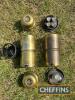 2no. Joseph Lucas spare brass motoring bulb holders