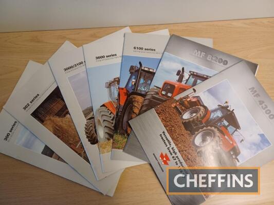 Massey Ferguson tractor sales brochures for 300, 302 loaders, 4300 and 3000/3100 Series etc.