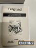 Qty memorabilia, to include Sir Winston Churchill and Ferguson canvas, 2no. Ferguson tractor DVDs, together with reproduction Ferguson petrol tractor instruction book - 7