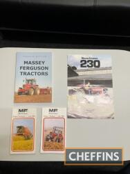 2no. Massey Ferguson Pocket Catalogues: June 1985 and June 1986, together with Massey Ferguson 230 marketing leaflet and Massey Ferguson Tractor Book by Jonathan Whitlam