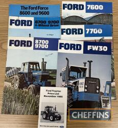 Ford, qty of sales leaflets, to include FW-30, 7500 etc.