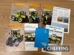 Mercedes MB Trac, a selection of sales leaflets, to include 1500, 1300, 1000 and 800