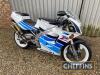 1993 249cc SUZUKI RGV VJ22 MOTORCYCLE Reg. No. K824 GCH Frame No. VJ22A 117318 The V twin two-stroke RGV was to all intents and purposes a GP racer on the road and this VJ22 variant, with its upside down front forks, banana swing arm and stacked silencers