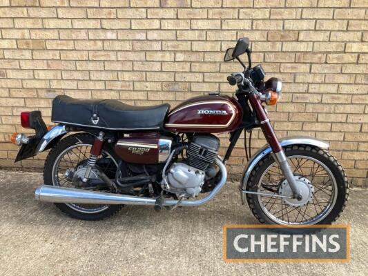 1980 198cc HONDA CD200 Benly MOTORCYCLE Reg. No. OGC 306V Frame No. MA012002067 Engine No. MA01E2002075 In the current ownership for 7 years, the Honda Benly appears in very original and complete order. Offered for sale straight from the garage with a lar