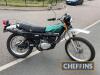 1977 249cc Kawasaki KE250 B2 MOTORCYCLE Reg. No. TJA 802R Frame No. K250B003904 Engine No. KE250B004075 Imported from the US in 2016 and UK registered in May of that year. This extremely well presented example of the Kawasaki trail bike has been restored