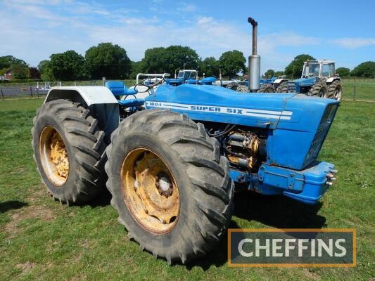 COUNTY 1004 6cylinder diesel TRACTOR An ex-Spanish tractor, supplied by Pares, Hermanos, SA and fitted with weight block, twin assistor rams and PAS