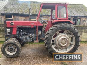 1969 MASSEY FERGUSON 175 Multi-Power 4cylinder diesel TRACTOR Serial No. 716013 Fitted with PAS, front wheel weights and original tyres. Stated to have good engine and working Multi-Power