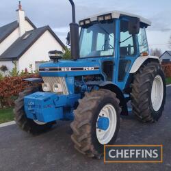 1988 FORD 6610 4cylinder diesel TRACTOR Serial No. BB34110 Showing 2,900 hours from new and fitted with Super Q cab, original tyres, front weights and assistor ram