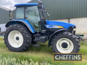 2003 NEW HOLLAND TM140 4wd diesel TRACTOR Reg. No. OW03 EMV Serial No. ACM212095 Fitted with Range Command, cab suspension and showing 6,700 hours