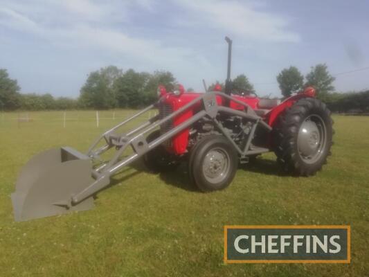 1964 MASSEY FERGUSON 35X 3cylinder diesel TRACTOR Reg. No. YDO 293 Serial No. SNMY361007 Fitted with front loader