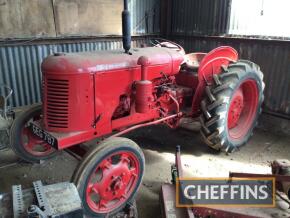 1957 DAVID BROWN 25D 4cylinder diesel TRACTOR Reg. No. GEG 787 Serial No. PD2522126 Fitted with 2furrow plough