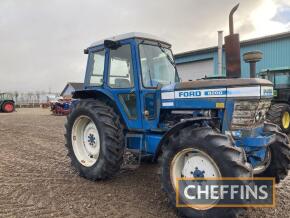 FORD 8200 6cylinder diesel TRACTOR Serial No. B380804 Fitted with Schindler 4-wheel drive axle, 3no. spool valves and Dual Power