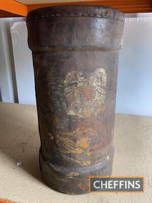 Leather regimental Shell bucket