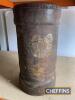 Leather regimental Shell bucket