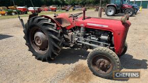 1963 MASSEY FERGUSON 35X 3cylinder diesel TRACTOR Genuine 4,100 hours, a one-owner machine, starts instantly and runs well. Everything works, and it has never been painted. Comes with original transfers and instruction plates. It has straight tinwork and 