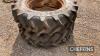 2no. 11.2Rx24 tyres and rims to fit Ford 3000 - 7