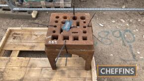 Blacksmiths anvil block on original base