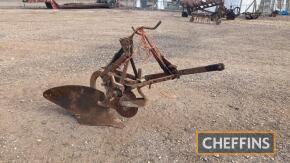 David Brown single furrow plough Serial No. 15062