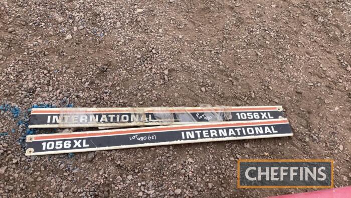 International bonnet side decal strips