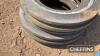 2no. Ford 5000 front 7.50-18 tyres - 3