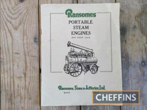 Ransomes portable steam engine catalogue