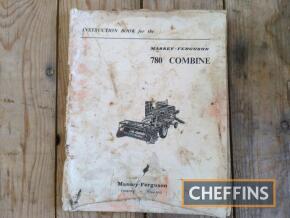 Massey Ferguson 780 combine instruction booklet, c.1961