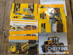 JCB, a good qty of agricultural tractor and loader sales leaflets, range brochures etc.