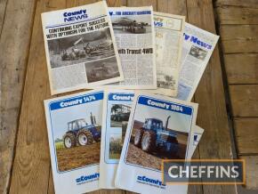 County, a selection of sales leaflets and news, to include 1884, 1474 etc.