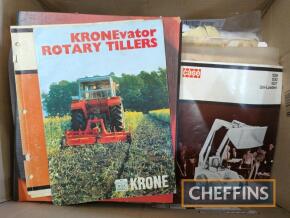Qty machinery brochures, together with others