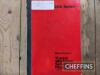 Massey Ferguson workshop manual and parts book - 4