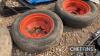 Qty 6stud tractor front wheels and tyres - 9