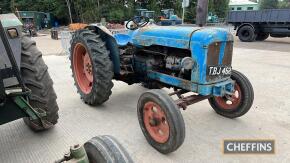 1955 FORDSON Diesel Major 4cylinder diesel TRACTOR Reg. No. TBJ 462 Serial No. 1359180 Stated to be complete with original handbook, purchase receipts and old style logbook