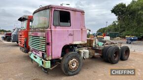 1979 SCANIA 141 6x2 chassis cab UNIT Reg. No. TBA An imported rear lift chassis cab unit, purchased as a restoration project. Offered for sale as a non-running project machine with NOVA documentation Estimate £5,000 - £6,000