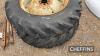 2no. 11x28 Ferguson rear wheels and tyres - 2