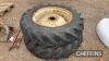 2no. 11x28 Ferguson rear wheels and tyres - 8