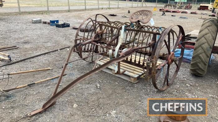 Horse-drawn hay/grass rake (converted)