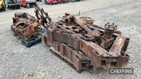 FORDSON diesel TRACTOR Fitted with reduction gearbox and Howard Rotapeds, for spares or repair