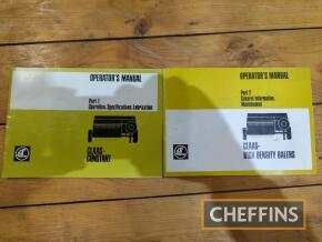 Claas Constant baler operators' instruction book parts 1 and 2