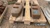 4no. Ford 1000 Series front weights - 2