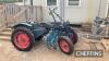 Garner vintage orchard tractor with hoe Reg. No. MZ 7858 (expired)