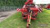 1999 Grimme GZ DL1 2 ow Trailed Potato Harvester set for 2 row digging, cascade web (web supplied loose as broken) sweeping clod gingers 'RS' roller table, 4 person picking table, non wheel drive, steering, levelling and lane adjuster, dry weather water