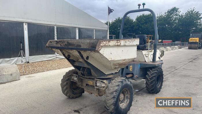 Terex 3ton Swivel Dumper Reg. No. FJ07 UMM